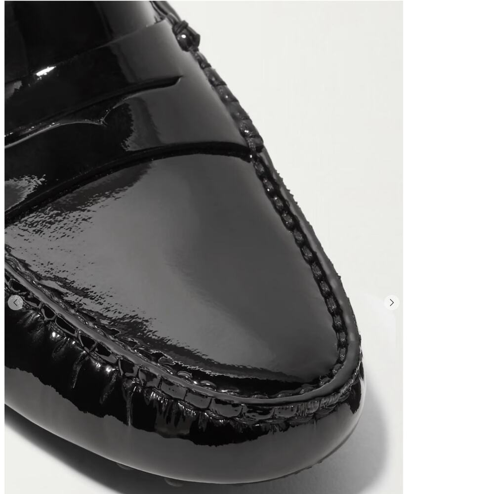 Tod’s City Gommino Patent Leather Loafers Black Size 38.5 Italy / 8.5 US - Picture 8 of 13
